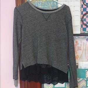 Black lace Sweater